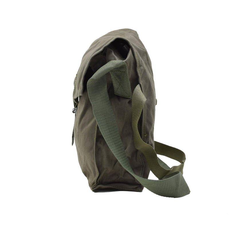 Original Polish Army Vintage Gasmask Bag Durable Adjustable Straps Olive Green