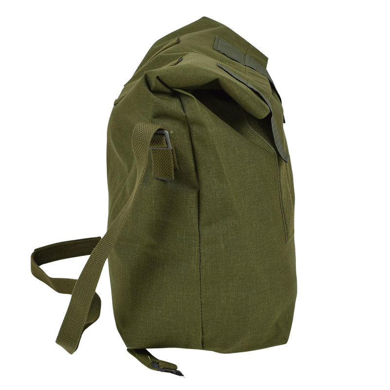 Original Danish Military Shoulder bag Roll-top Nylon  PVC coated Olive