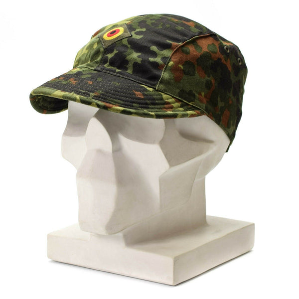 Genuine Original German army air force cap flecktarn camo peak hat military NEW