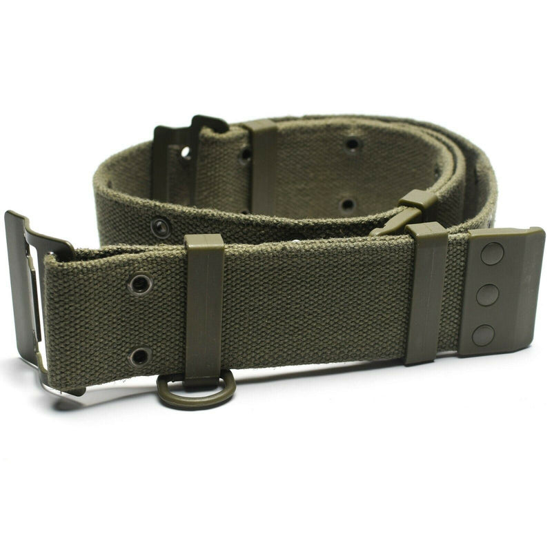 Original French army webbing belt Famas Olive OD web belt France Military NEW