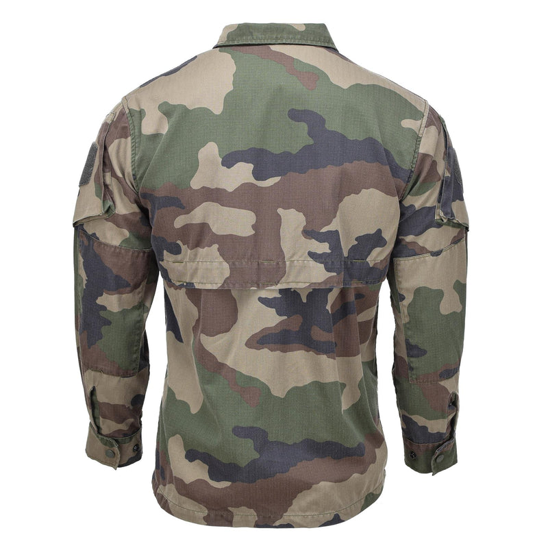 Original French military field jacket lightweight ripstop CCE camouflage shirts