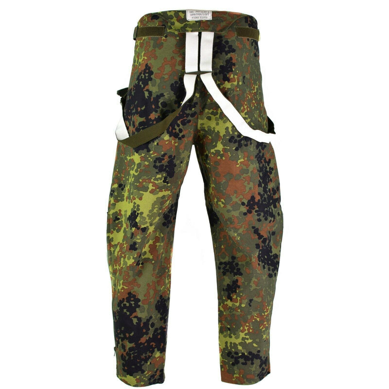 Genuine German army trousers GoreTex Bib n Brace Flecktarn pants overall NEW