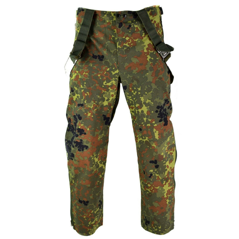 Genuine German army trousers GoreTex Bib n Brace Flecktarn pants overall NEW