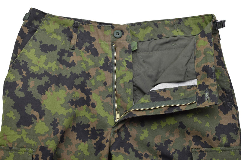 MFH Combat Pants Adjustable Waist Durable BDU Trousers M05 Finnish Camo