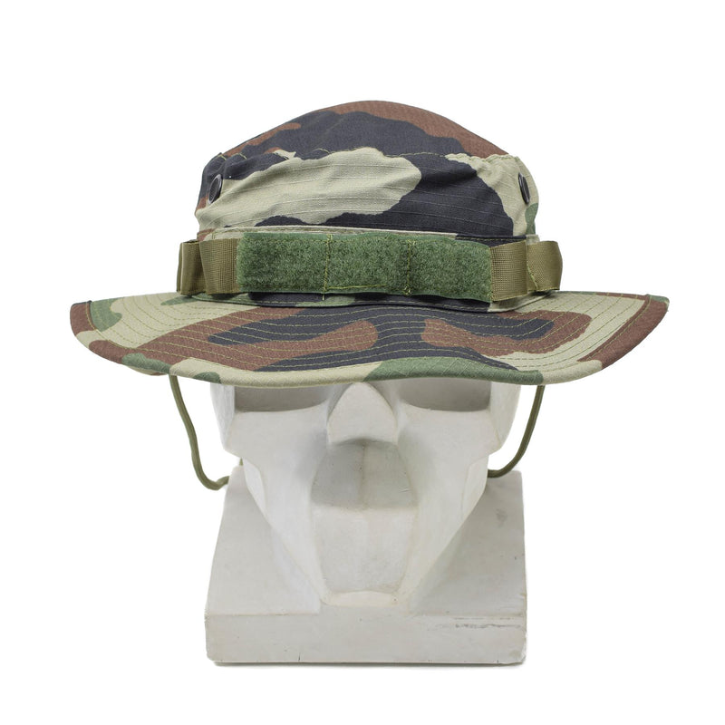 TACGEAR Brand French Army style Boonie hat CCE camo ripstop wide brim vent holes