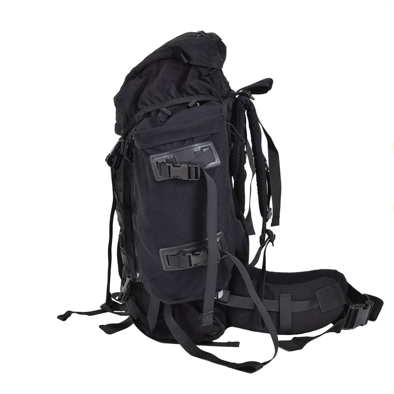 Original Dutch military large backpack camping hiking daypack 40+20 liters black