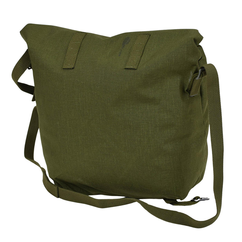 Original Danish Military Shoulder bag Roll-top Nylon  PVC coated Olive