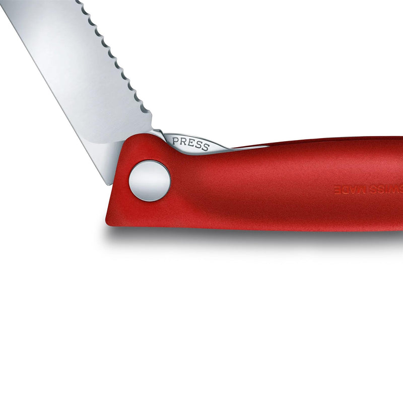 Victorinox Swiss Classic Folding Paring Knife Stainless Steel Blade Red