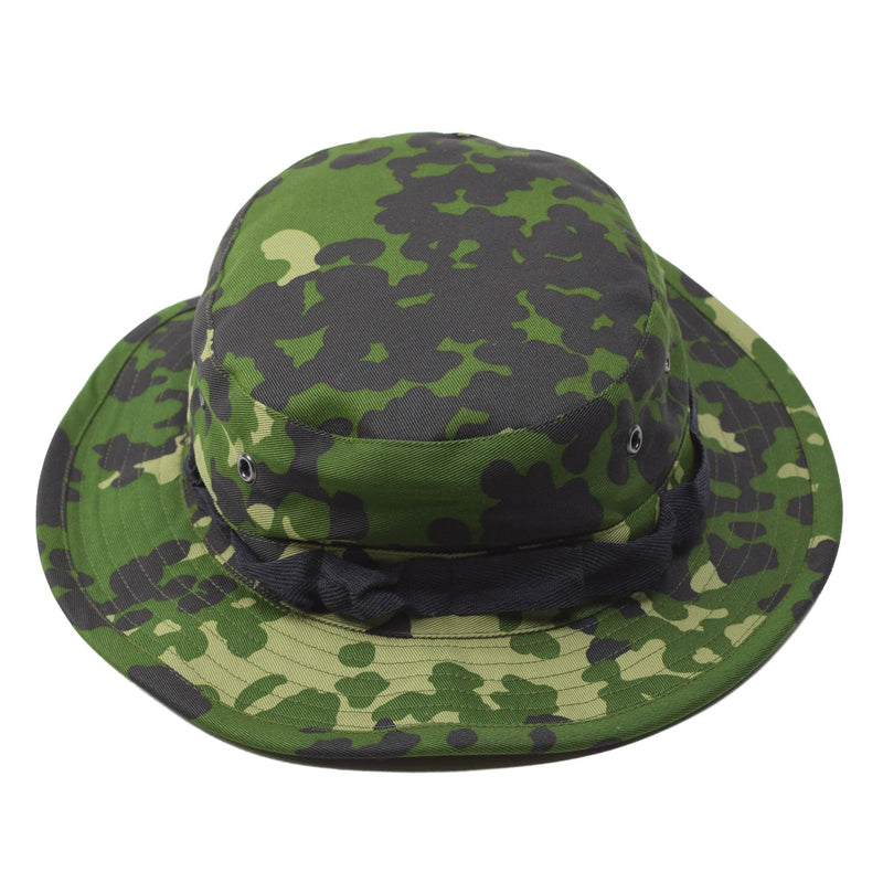 Original Danish Military M84 camo boonie hat summer tropical cap wide brim NEW