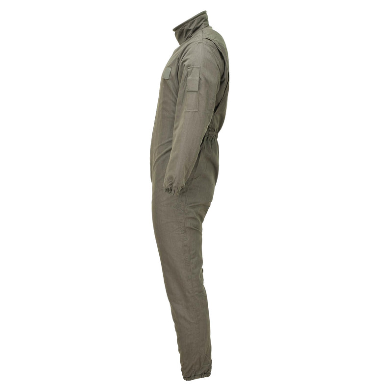 Original French military coverall mechanic suit issued elasticated waist Olive