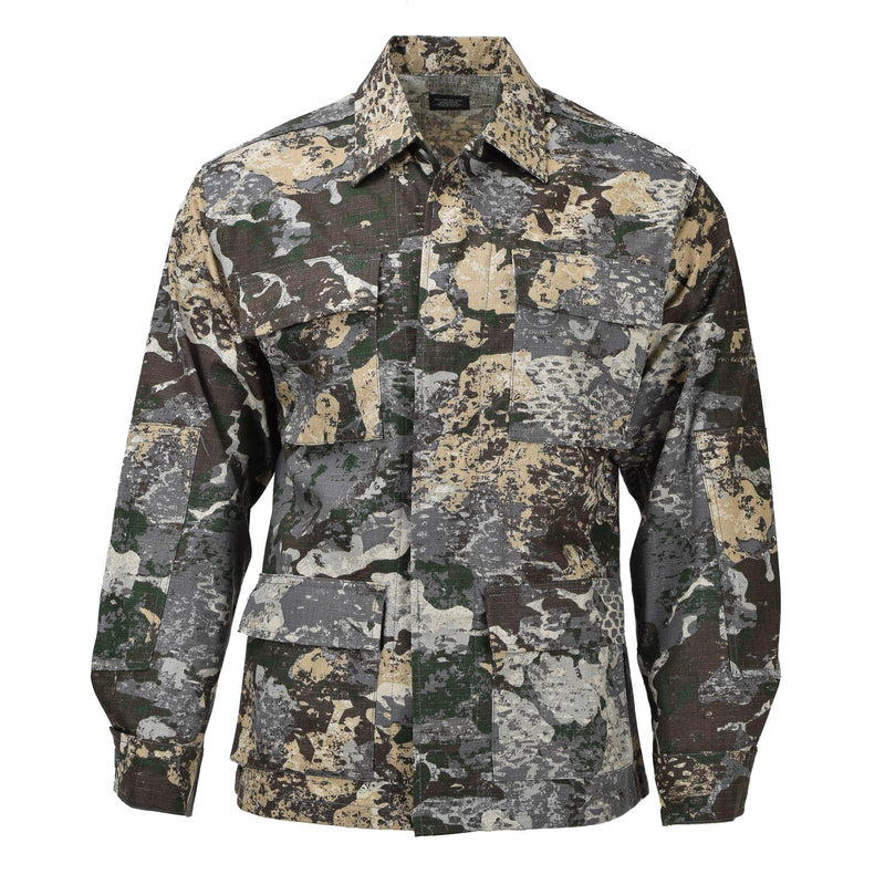 MIL-TEC military US BDU field tactical jacket R/S camouflage uniform ripstop