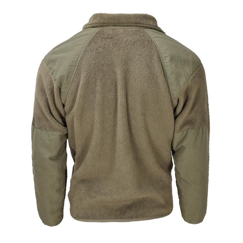 Original U.S. army Tactical Cold Water Fleece Jacket Reinforced Shoulders Olive