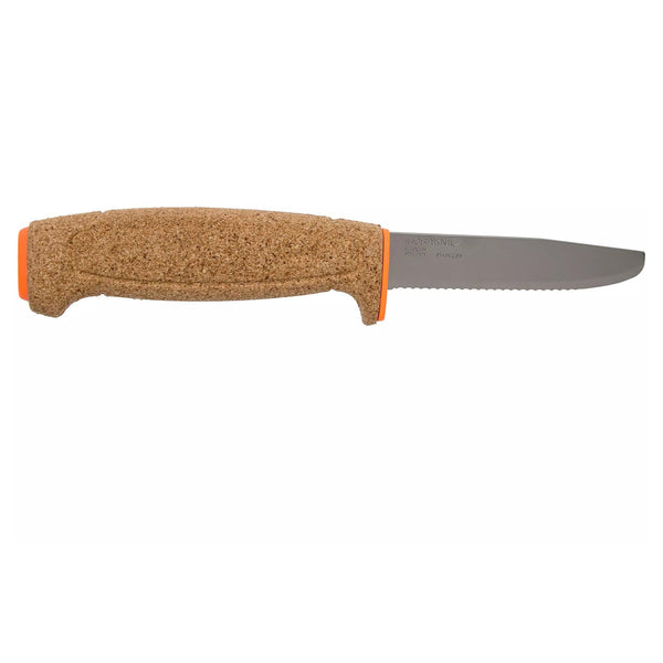 MORAKNIV Floating serrated knife universal fixed blade stainless steel orange