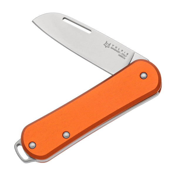 Fox Knives VULPIS FX-VP108 OR Folding Pocket Knife Stainless Steel N690Co Orange