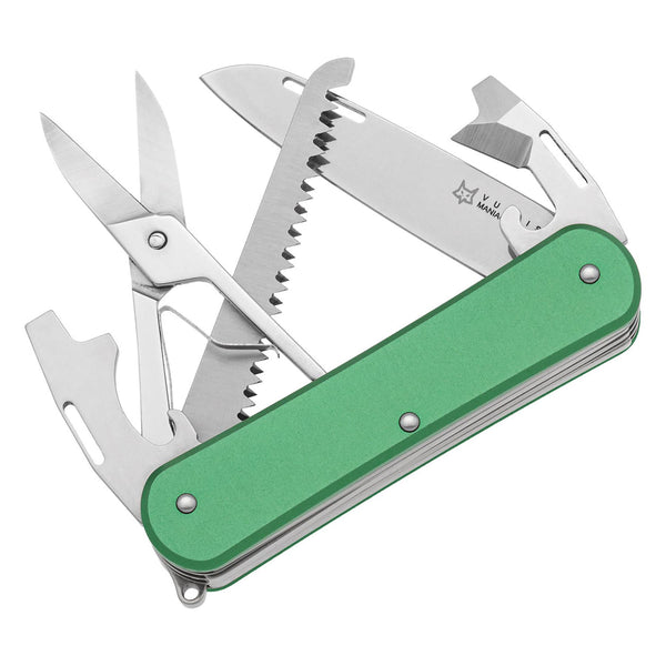 Fox Knives VULPIS FX-VP130-SF5 OD Multi Tool Knife N690Co Steel Blade Green