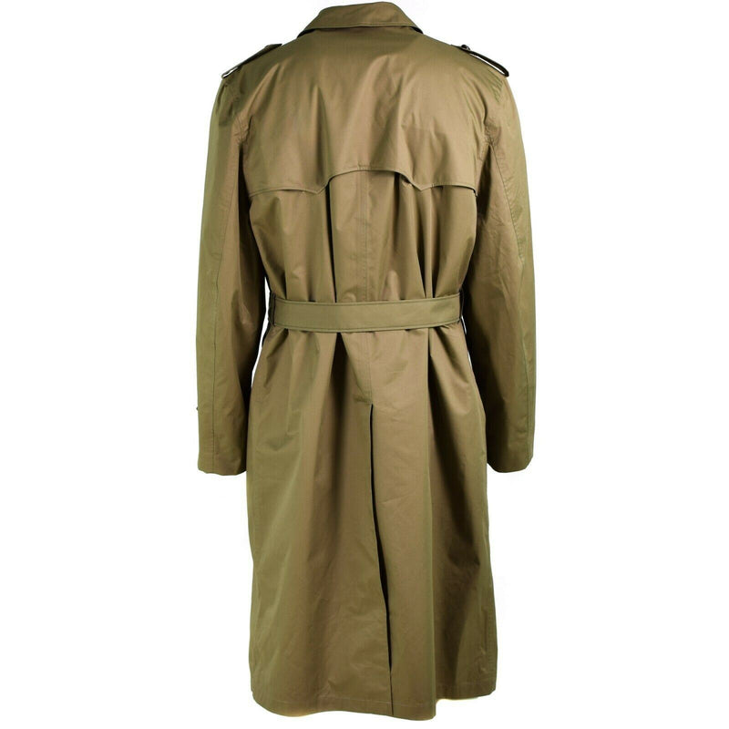 Genuine Dutch army Coat Khaki long officer trench coat with lining NEW