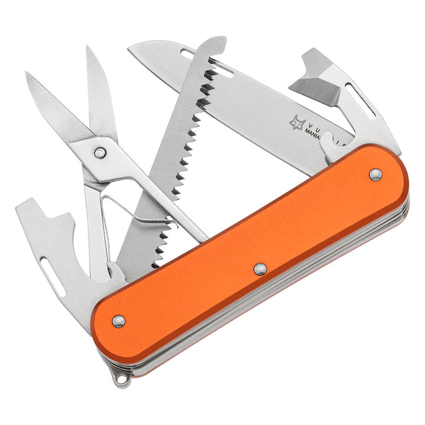 Fox Knives VULPIS FX-VP130-SF5 OR Multi Tool Knife N690Co Steel Blade Orange