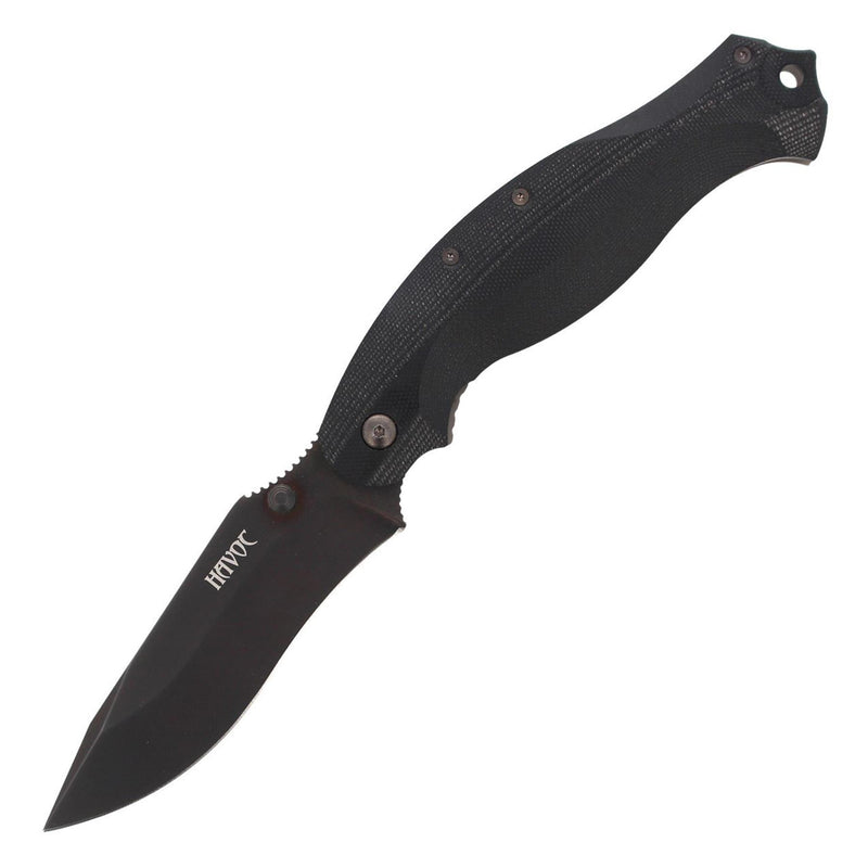 Fox Knives HAVOC folding knife drop point blade titanium frame lock N690Co steel