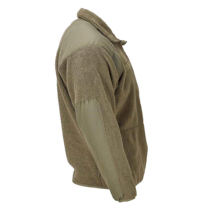 Original U.S. army Tactical Cold Water Fleece Jacket Reinforced Shoulders Olive