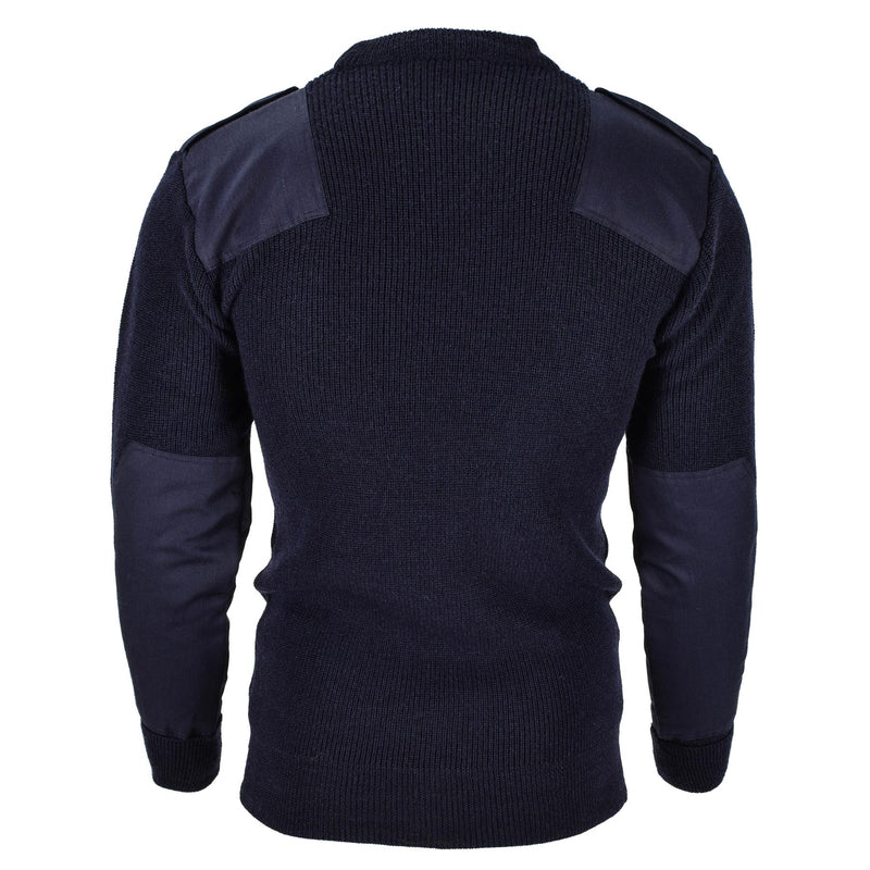 Mil-Tec brand Men Sweater German pullover Commando Jumper Navy Blue sweater Wool