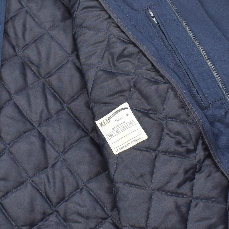 Original Dutch military jacket detachable quilted liner blue Netherlands surplus