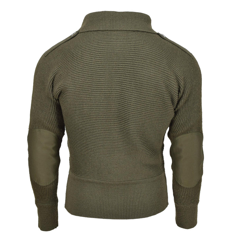 Original Austrian Military alpine pullover breathable reinforced knitted sweater