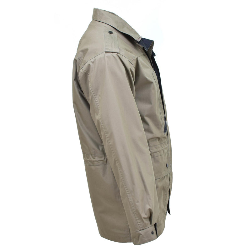 Genuine Dutch army parka with liner officer coat jacket Khaki buttoned pockets