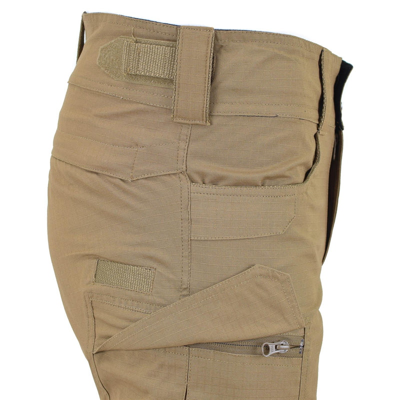 MFH Brand Military style bermuda shorts coyote sturdy cotton ripstop uniform NEW