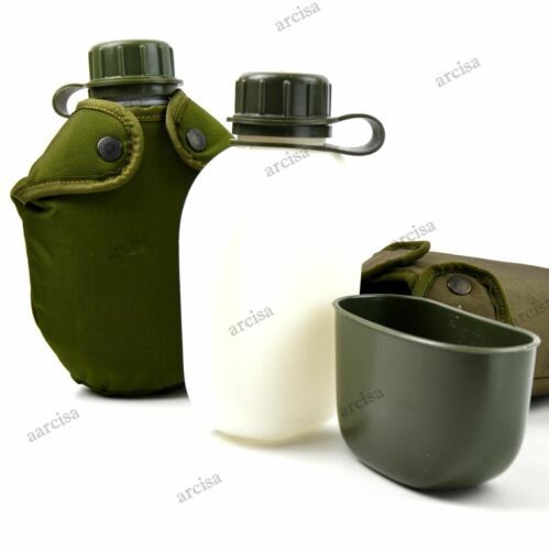 Original Army Drinking Flask M48 Norwegian Water Bottle Military Canteen Norway