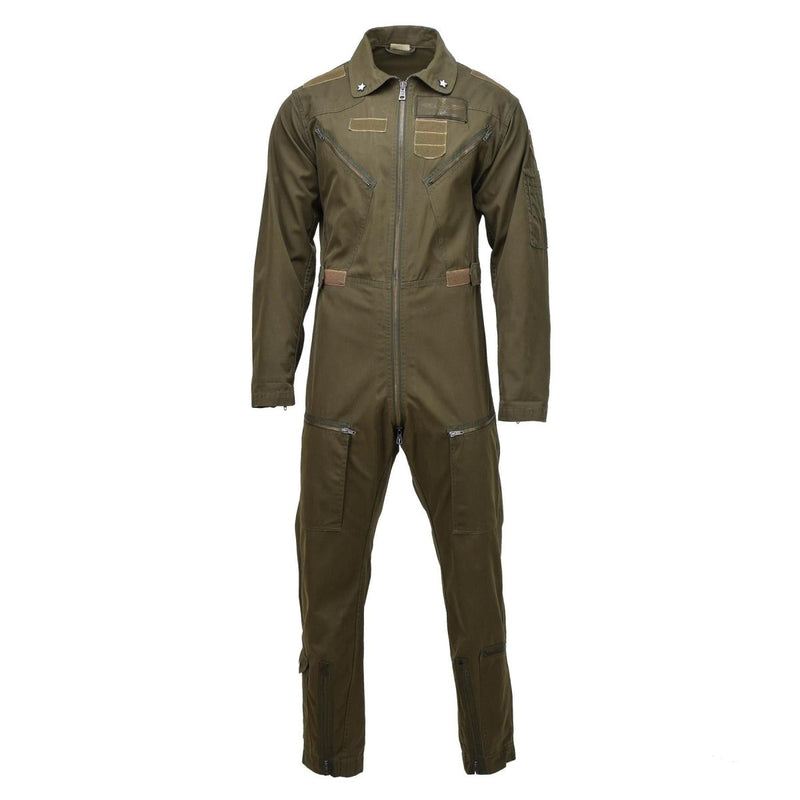 Genuine Italian aircrew flight coverall military suit mechanic olive jumpsuit