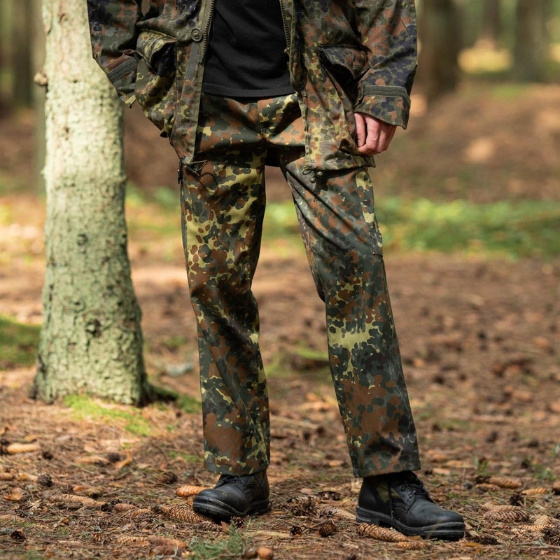 German Military style field cargo pants flecktarn camo combat army ACU trousers