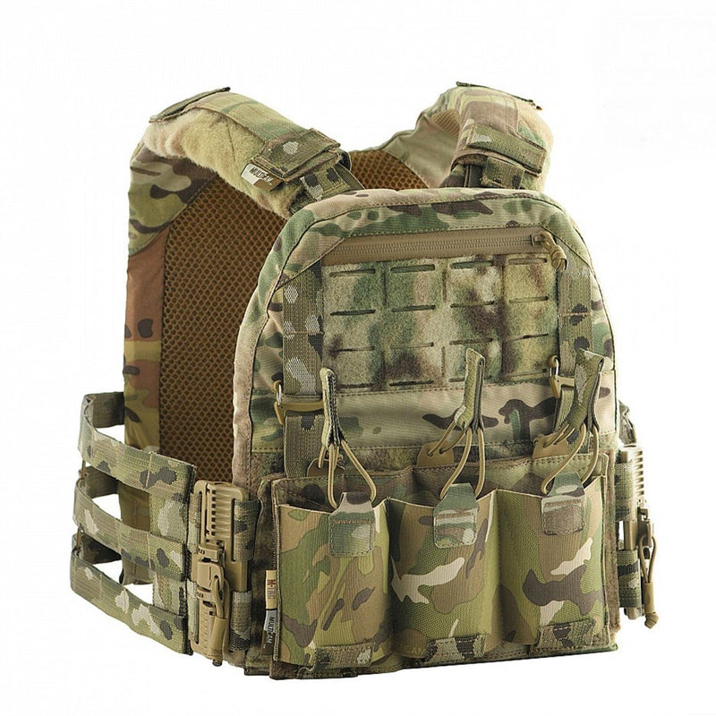 M-TAC Military Plate Carrier Vest tactical quick-release mag pouches Multicamo