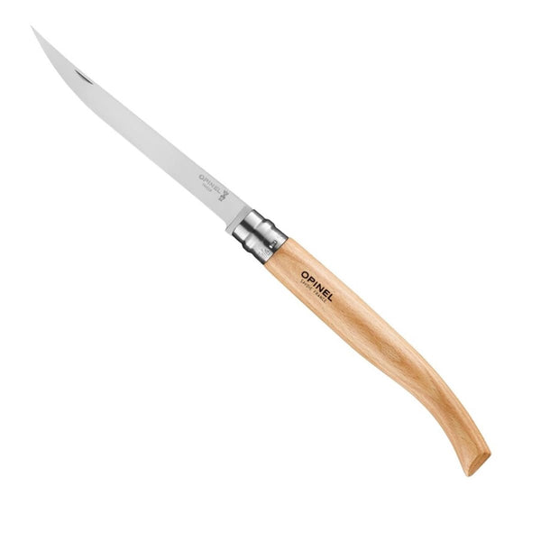 Opinel Beech Effilé 15 Filleting Fish Knife Stainless Steel Foldable Blade