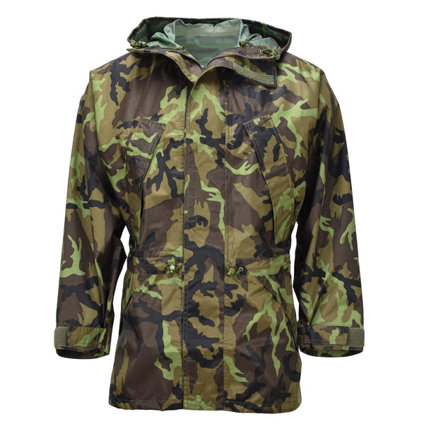 Origianl Czech Military M95 Waterproof Tactical Jacket Lightweight Vzor 95 Camo