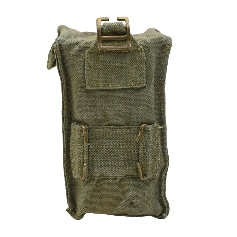 Original Belgium Military Durable Canvas material small Magazine Pouch bag Olive