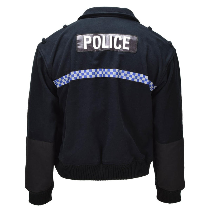 Original British Strathclyde Police Jacket Elasticated Cuffs Hemline Black