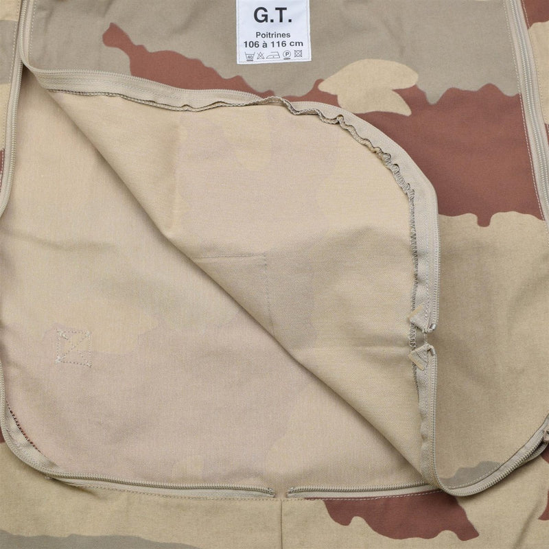 Original French Military Tactical Vest without Ballistic Plates Desert Camo