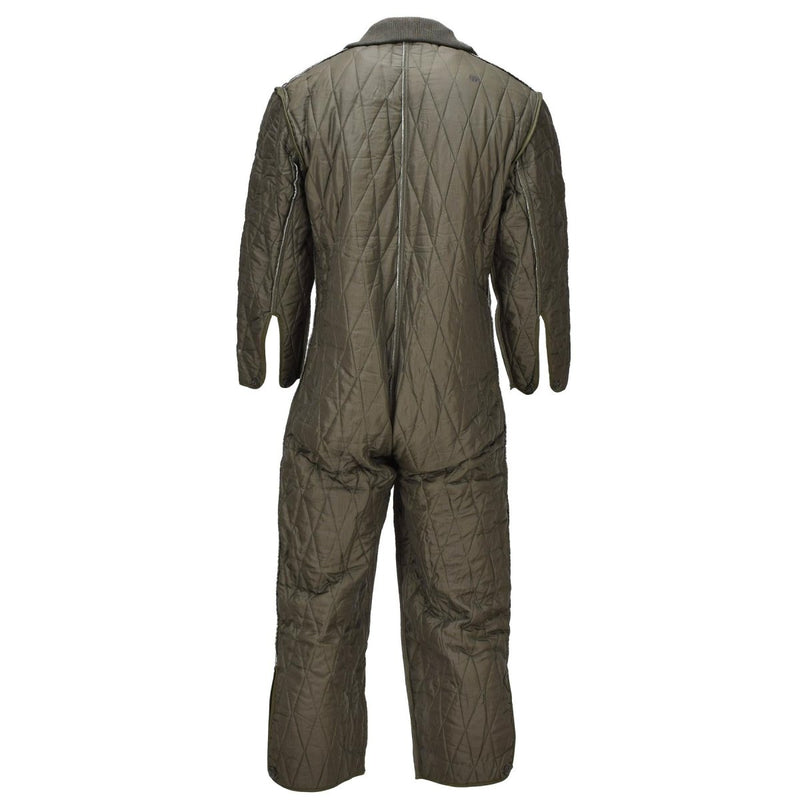 Original German Military Coverall Liner Army Issue Winter Insulated Suit Olive