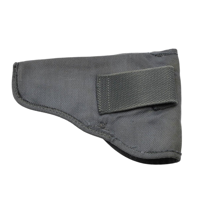 Original Italian Military Pistol Holster Snap Button Durable Canvas Gray