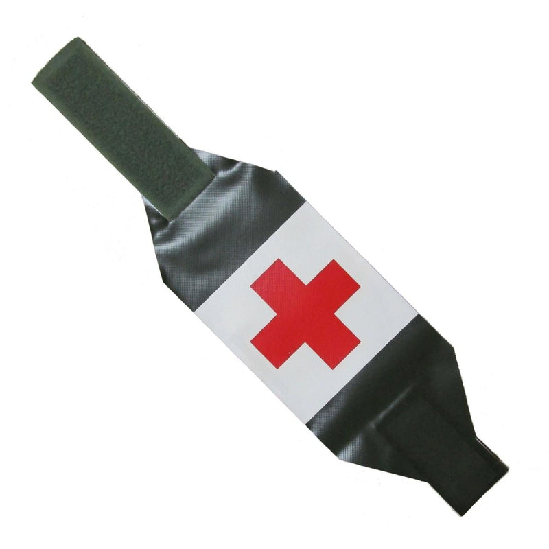 Original Swedish Military Medic Armband Red Cross Adjustable Velcro Strap