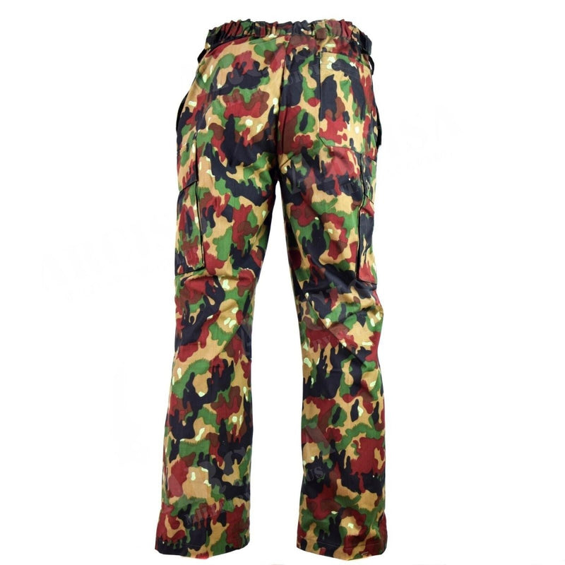 Original Swiss army pants M83 combat Alpenflage Camo field trousers Switzerland