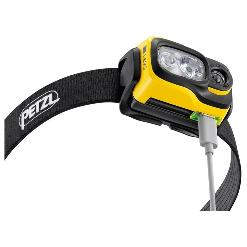 PETZL Swift RL Head Flashlight 1100 Lumen Rechargeable Water Resistant Yellow