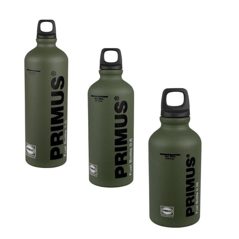 Primus Stove green fuel bottle camping burner liquid multi-fuel aluminum flask