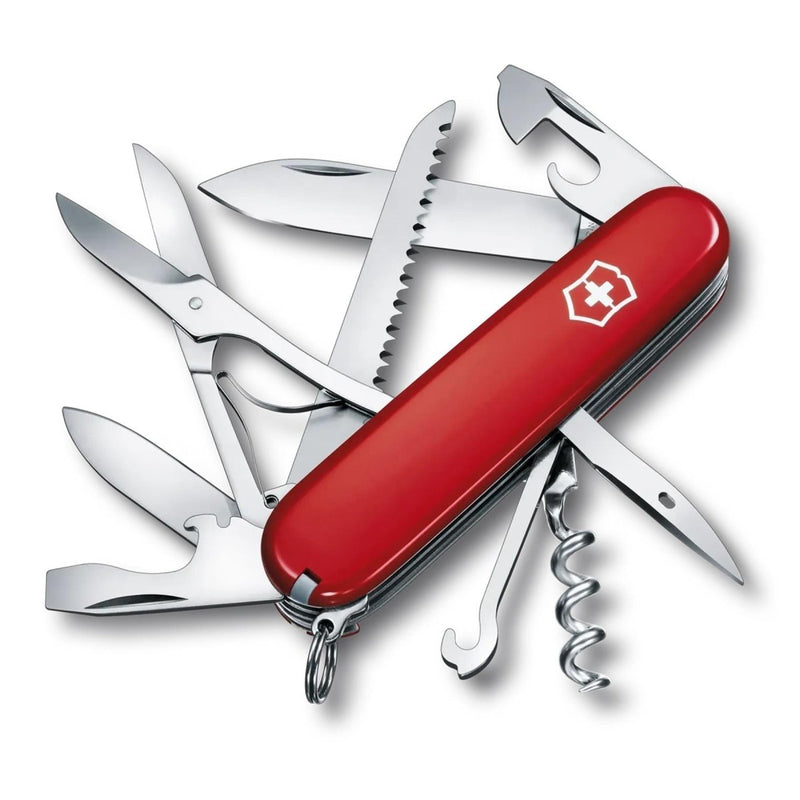 Victorinox Huntsman Multi Tool Knife 12 Functions Stainless Steel Red Handle