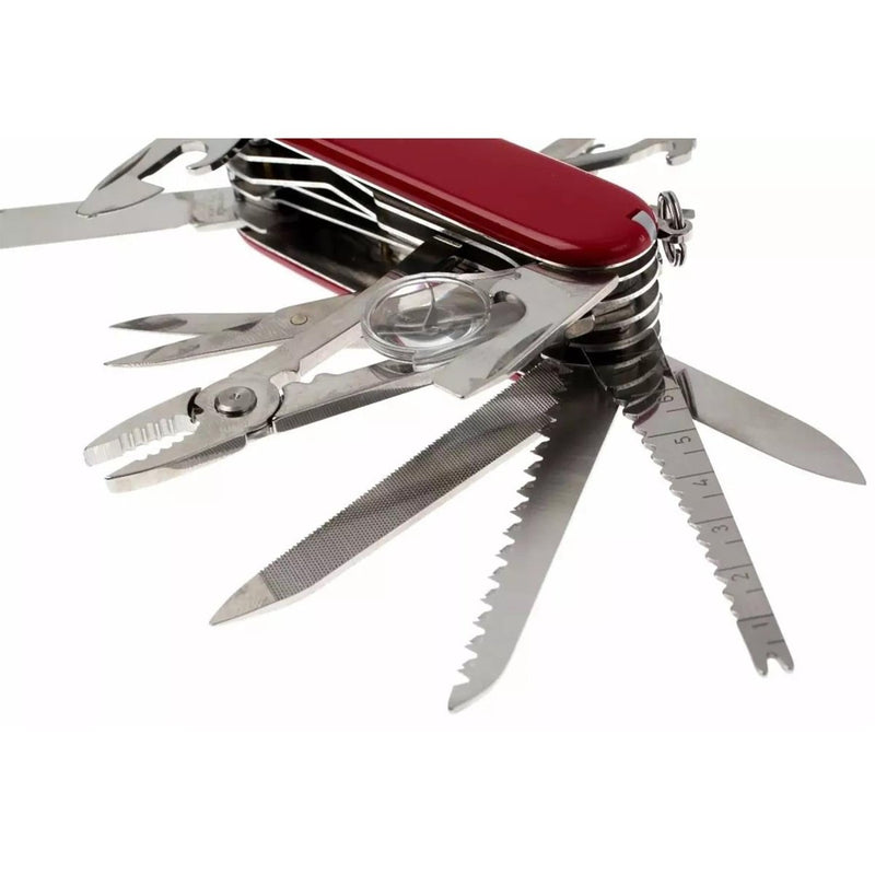 Victorinox Swiss Champ Multi Tool Knife 33 Functions Stainless Steel Red Handle