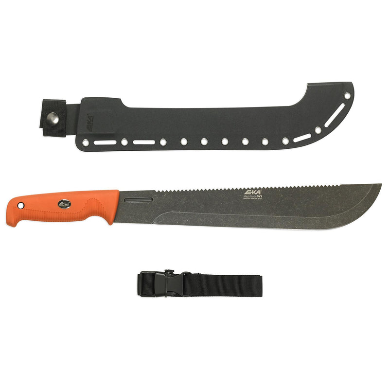 sawback machete with sheath