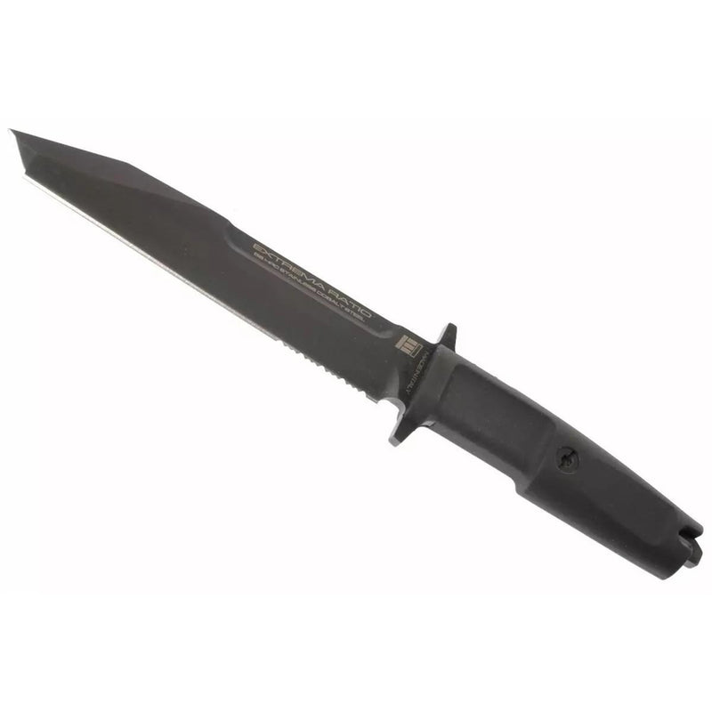 Extrema Ratio FULCRUM E.I. N690 steel tanto shaped blade forprene handle Black