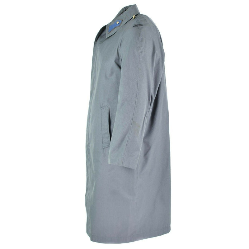 austrian long grey trenchcoat