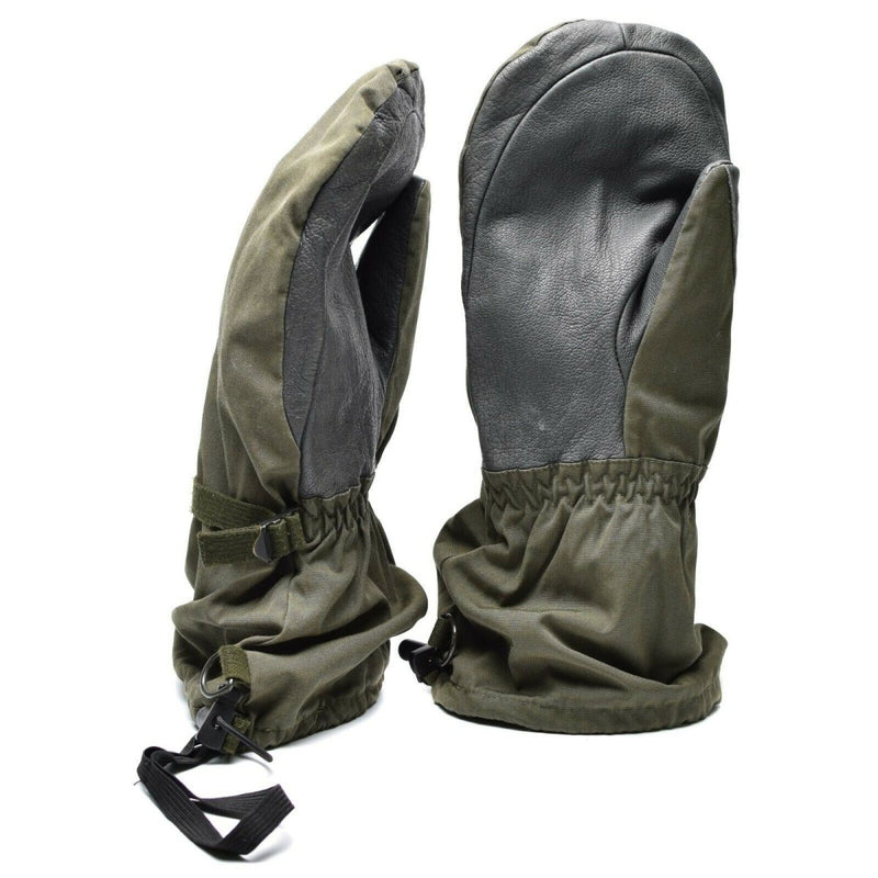 GoreTex olive waterproof combat gloves military original Austrian army winter gloves