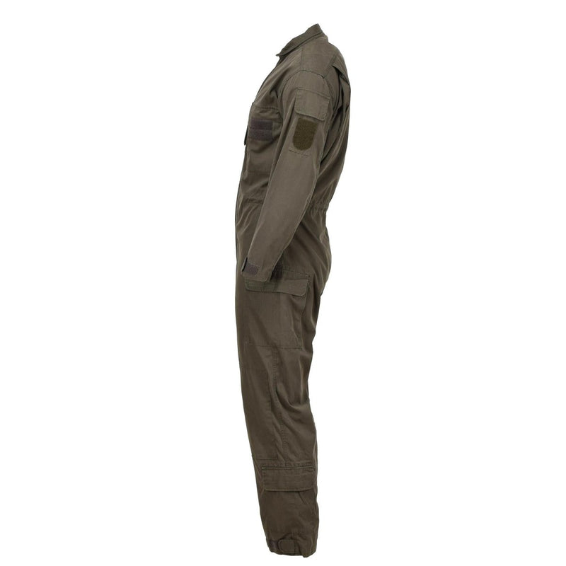 Army tactical tanker mechanic men coveralls original Austrian Military cargo slash pockets hook and loop patch plate